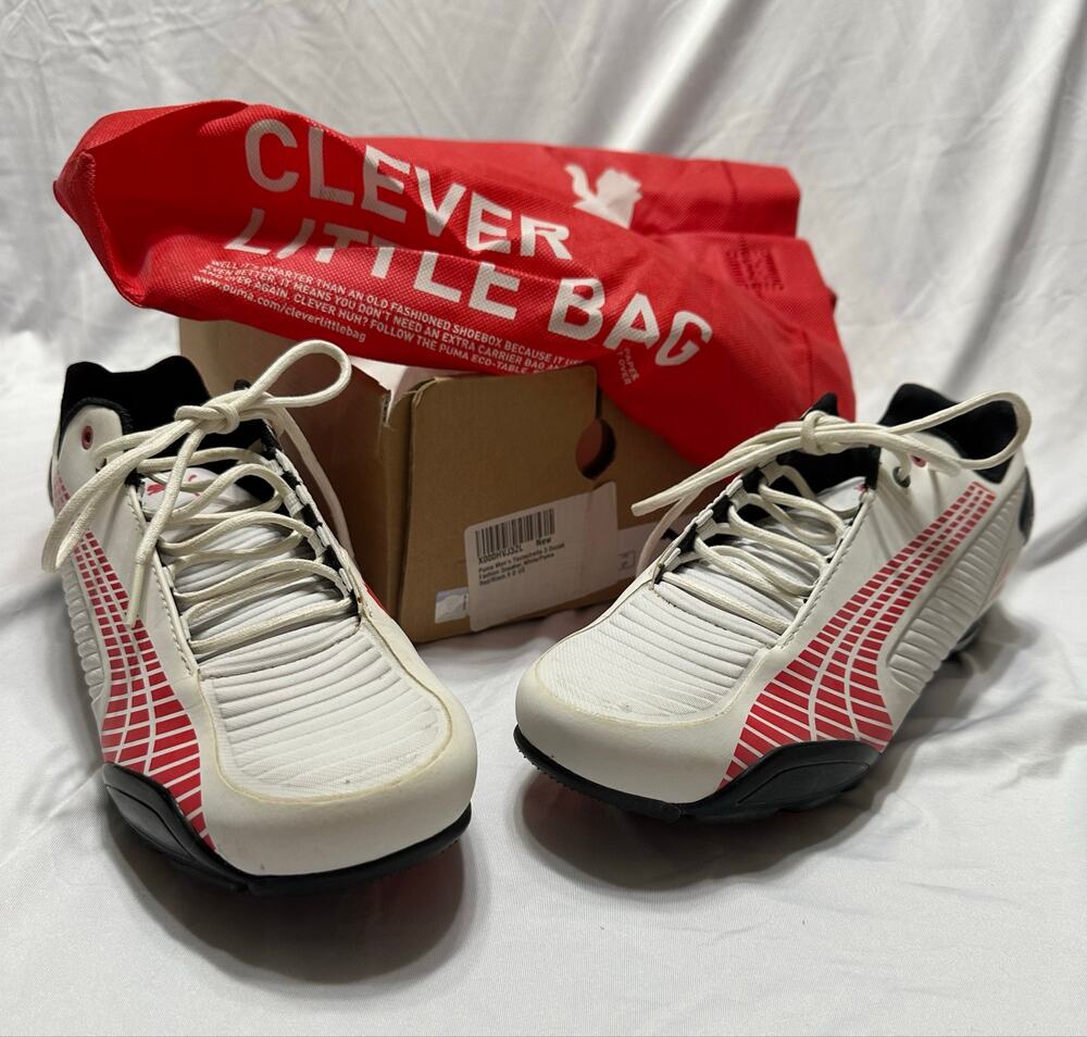 Puma Ducati Testastretta 3 Sneakers Men’s Size 9 White Red Black Shoes